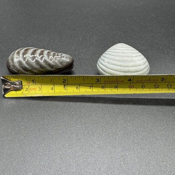 Novelty Sea Shells Salt and Pepper Shakers Clams - Picture 5 of 5